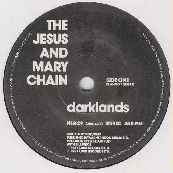 The Jesus And Mary Chain : Darklands (7", Single)