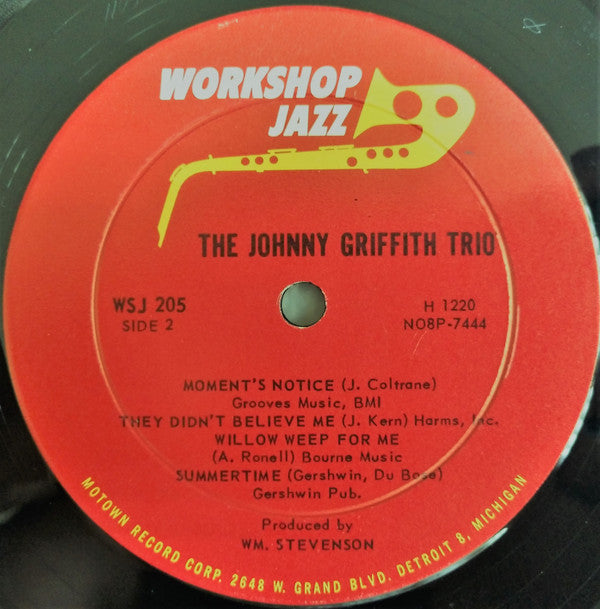 The Johnny Griffith Trio* : Jazz (LP, Album, Mono)