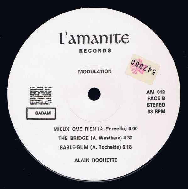 Alain Rochette : Modulation (LP, Album)