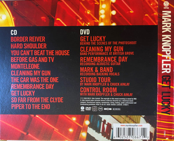 Mark Knopfler : Get Lucky (CD, Album, Red + DVD-V, Gre + Ltd, Dig)