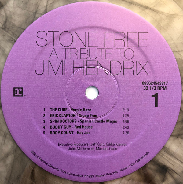 Various : Stone Free (A Tribute To Jimi Hendrix) (LP, Cle + LP, S/Sided, Etch, Cle + Comp, Ltd, RE)