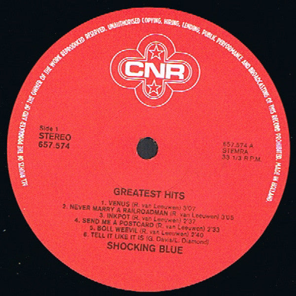 Shocking Blue : Greatest Hits (LP, Comp)