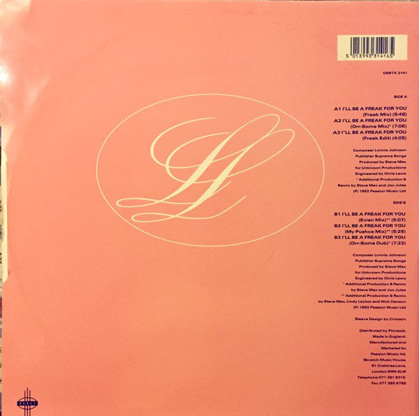 Lindy Layton : I'll Be A Freak For You (12")