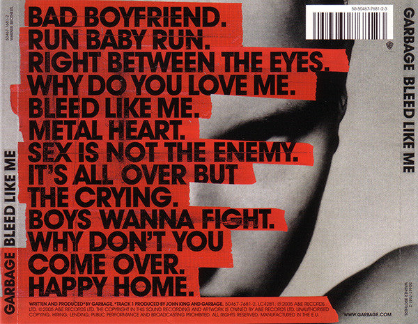 Garbage : Bleed Like Me (CD, Album)