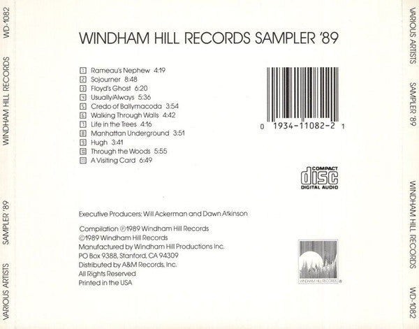 Various : Windham Hill Records Sampler '89 (CD, Smplr)