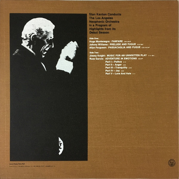Stan Kenton Conducts The Los Angeles Neophonic Orchestra : Stan Kenton Conducts The Los Angeles Neophonic Orchestra (LP, Album, Mono)