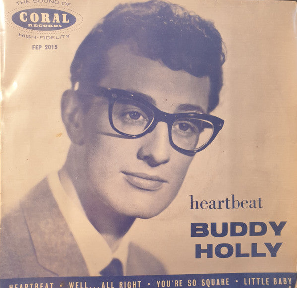 Buddy Holly : Heartbeat (7", EP, RP, Tri)