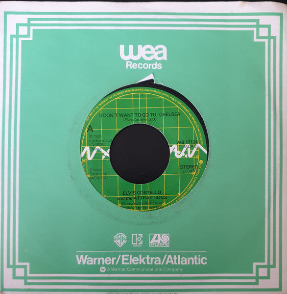 Elvis Costello And The Attractions* : (I Don't Want To Go To) Chelsea (7", Single, com)