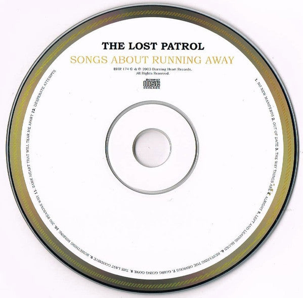The Lost Patrol : Songs About Running Away (CD, Album)