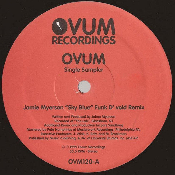 Jamie Myerson / ESP Woody McBride* : Ovum Single Sampler (12")