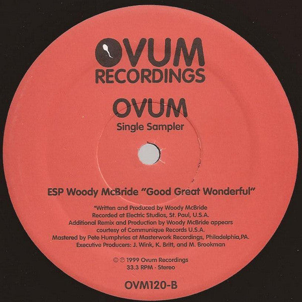 Jamie Myerson / ESP Woody McBride* : Ovum Single Sampler (12")