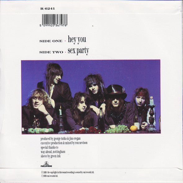 The Quireboys : Hey You (7", Single, Pap)