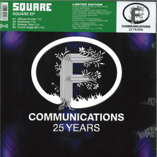Square : Square EP (12", EP, Ltd, RE, RM)