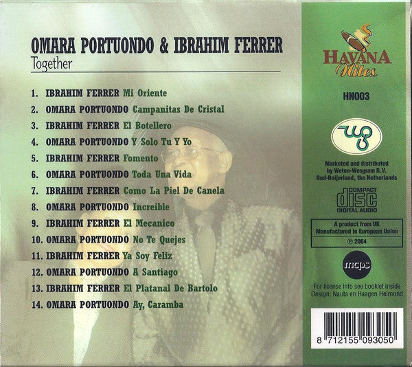 Omara Portuondo & Ibrahim Ferrer : Together (CD, Comp)