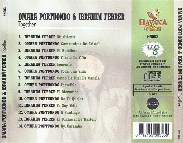 Omara Portuondo & Ibrahim Ferrer : Together (CD, Comp)