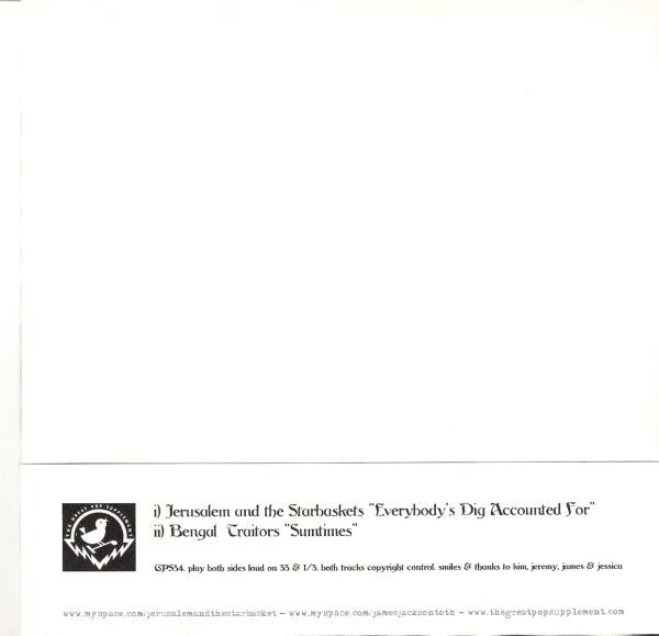 Jerusalem And The Starbaskets / Bengal Traitors : Everybody's Dig Accounted For / Sumtimes (7", Cle)