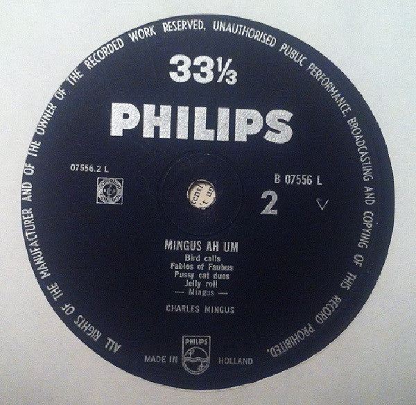 Charles Mingus : Mingus Ah Um (LP, Album, Mono)
