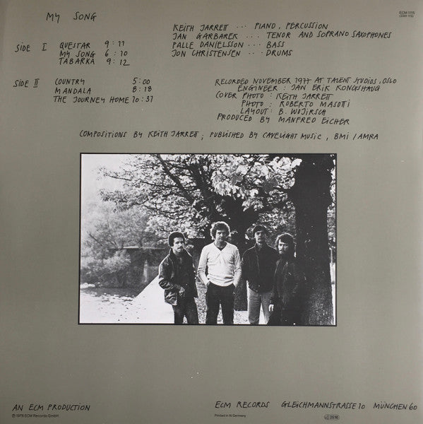 Keith Jarrett : My Song (LP, Album)