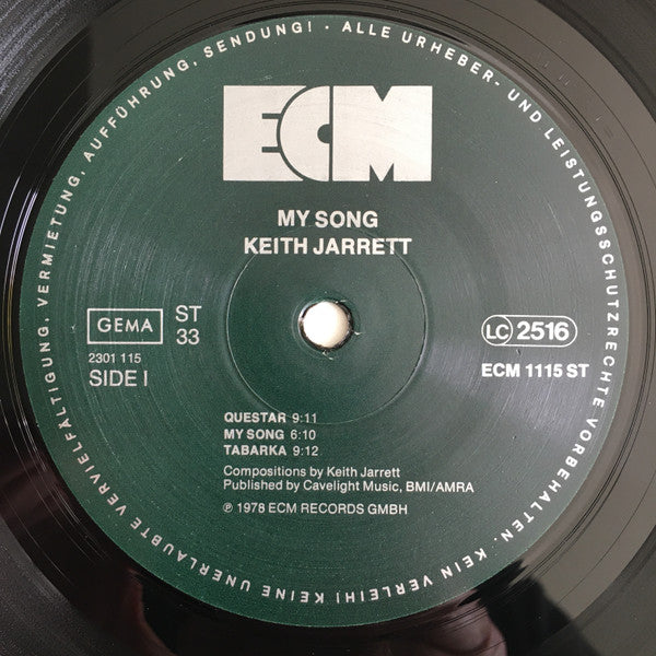 Keith Jarrett : My Song (LP, Album)