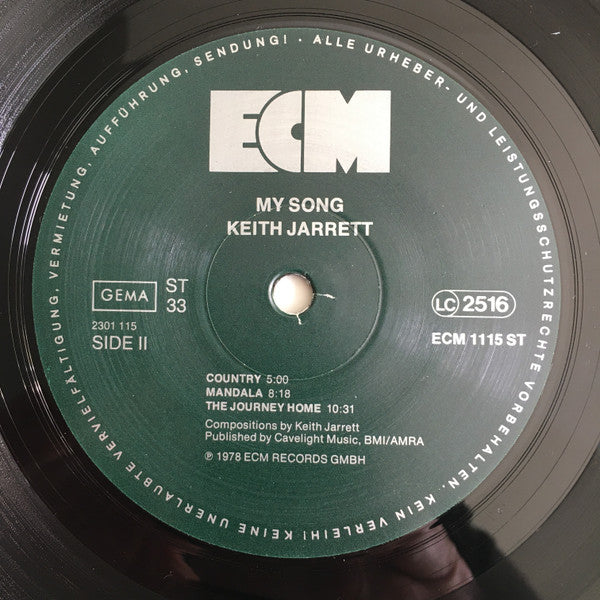 Keith Jarrett : My Song (LP, Album)
