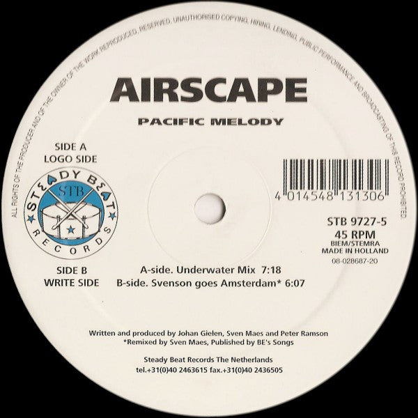 Airscape : Pacific Melody (12")