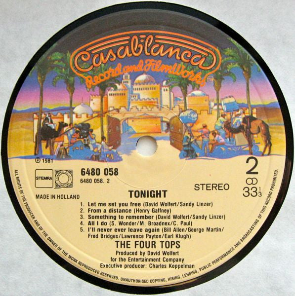 Four Tops : Tonight! (LP, Album)