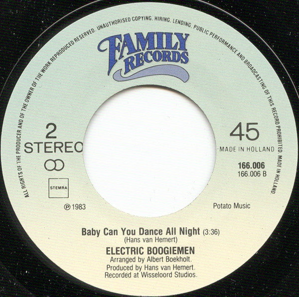 Electric Boogiemen : Breakdancing (7", Single)