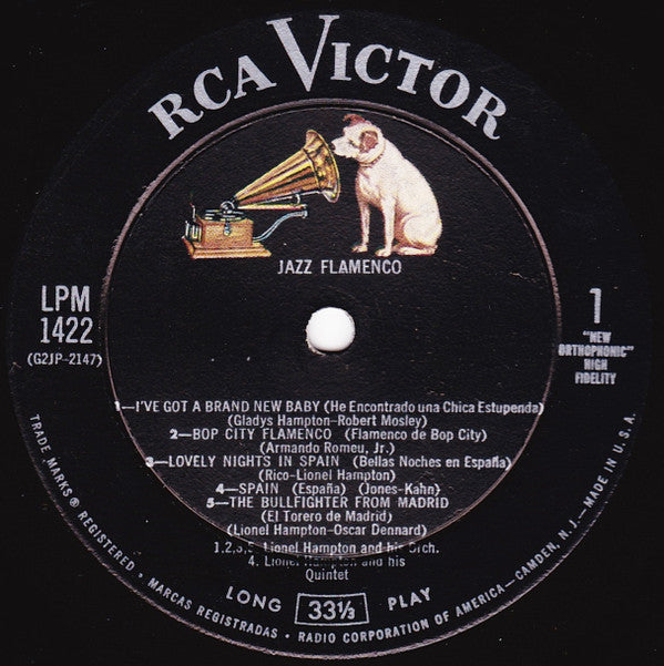 Lionel Hampton And His Orchestra : Jazz Flamenco (LP, Mono)