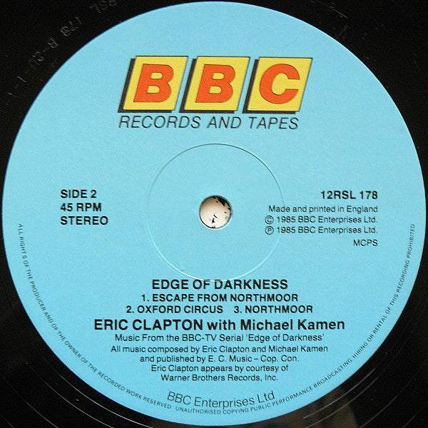 Eric Clapton with Michael Kamen : Edge Of Darkness (12", MiniAlbum)