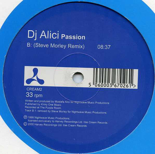 DJ Alici* : Passion (12")