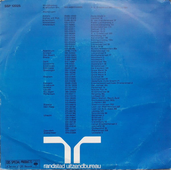 Rogier Van Otterloo : Let's Go To Randstad (7", Single)