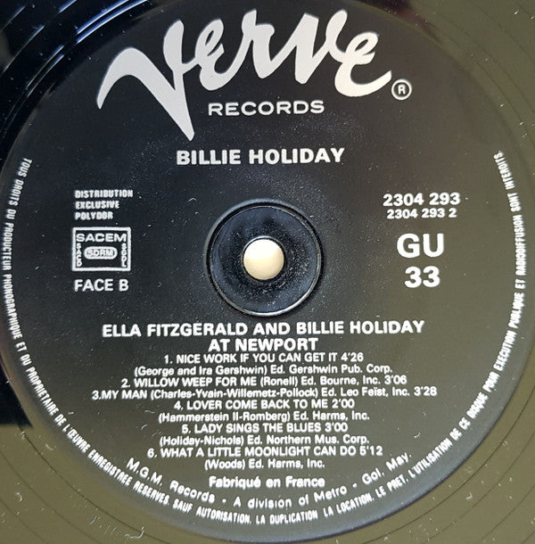 Ella Fitzgerald And Billie Holiday : At Newport (LP, Album, Mono, RE)