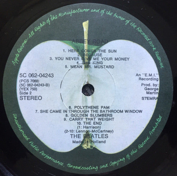 The Beatles : Abbey Road (LP, Album, RE, Red)