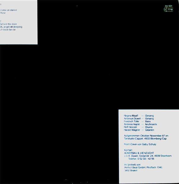 Ackerbau & Viehzucht : Come On Dance (12", MiniAlbum, Pin)