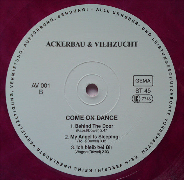 Ackerbau & Viehzucht : Come On Dance (12", MiniAlbum, Pin)