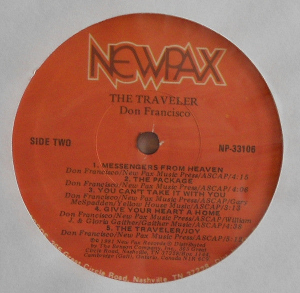 Don Francisco (2) : The Traveler (LP, Album)