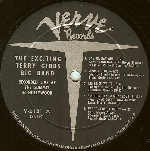 Terry Gibbs Big Band : The Exciting Terry Gibbs Big Band (LP, Mono)