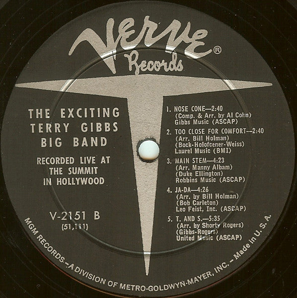Terry Gibbs Big Band : The Exciting Terry Gibbs Big Band (LP, Mono)