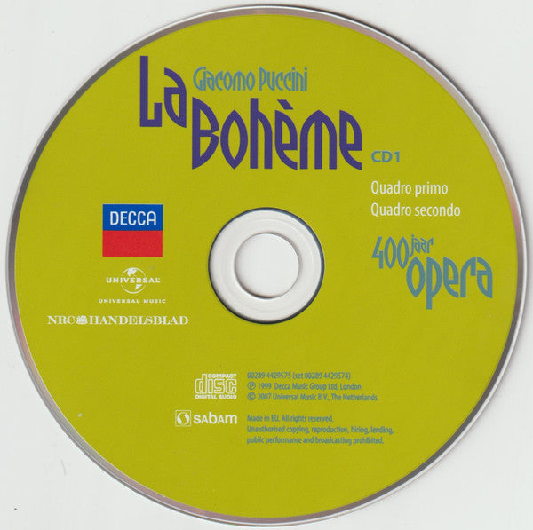 Giacomo Puccini - Angela Gheorghiu, Roberto Alagna, Simon Keenlyside, Orchestra Del Teatro Alla Scala E Coro Del Teatro Alla Scala, Riccardo Chailly : La Bohème (2xCD, Album, RE + Box, Sli)