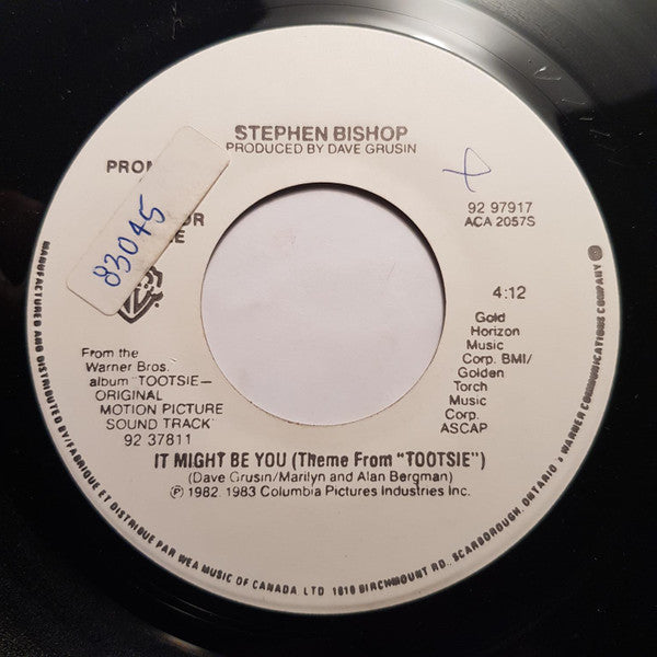 Stephen Bishop / Dave Grusin : It Might Be You (Theme From "Tootsie") (7", Promo)