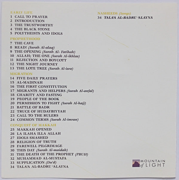 Yusuf Islam : The Life Of The Last Prophet (CD, Album)