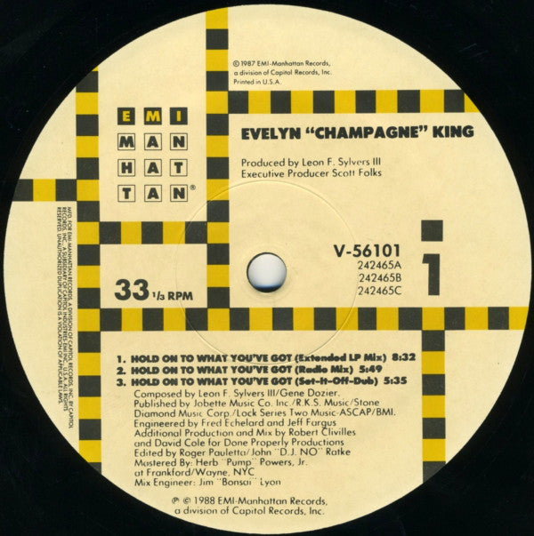 Evelyn King : Hold On To What You've Got (12", Single)