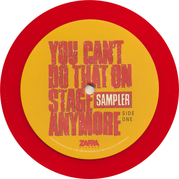 Frank Zappa : You Can't Do That On Stage Anymore (Sampler) (RSD, Comp, RE, RM, Smplr, Gat + LP, Red + LP, Yel)
