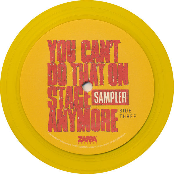 Frank Zappa : You Can't Do That On Stage Anymore (Sampler) (RSD, Comp, RE, RM, Smplr, Gat + LP, Red + LP, Yel)