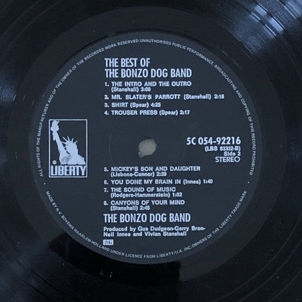 Bonzo Dog Doo-Dah Band : The Best Of The Bonzo Dog Band (LP, Comp)