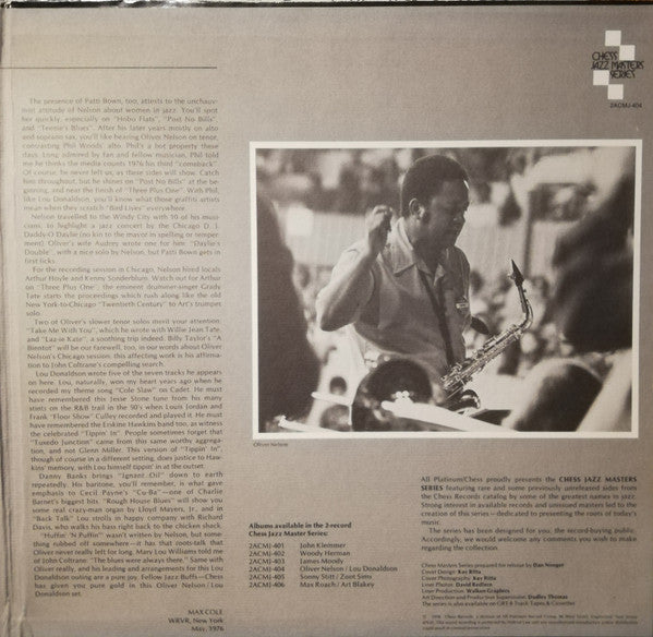 Oliver Nelson / Lou Donaldson : Back Talk (2xLP, Comp, Gat)