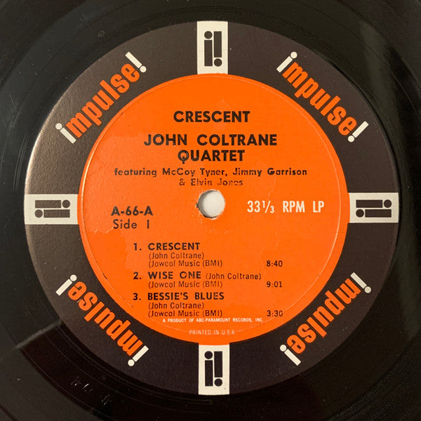 The John Coltrane Quartet : Crescent (LP, Album, Mono, RP, Gat)