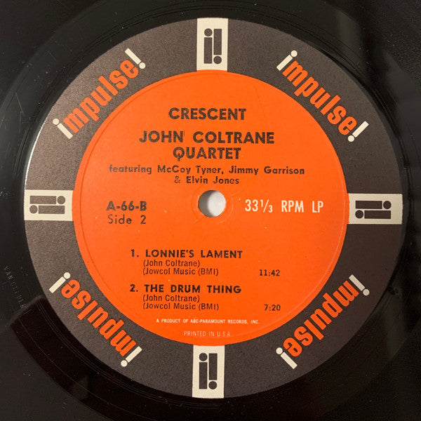 The John Coltrane Quartet : Crescent (LP, Album, Mono, RP, Gat)