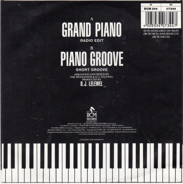 The Mixmaster : Grand Piano (7", Single, Bla)