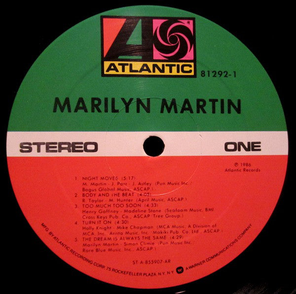 Marilyn Martin : Marilyn Martin (LP, Album, All)